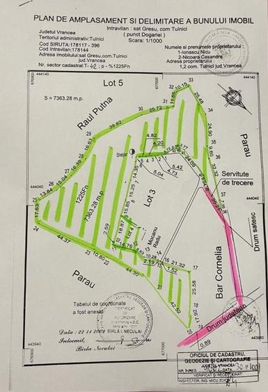 Teren de vanzare GRESU, Lepsa, Vrancea - 7700 MP - URGENT - NEGOCIABIL - 3