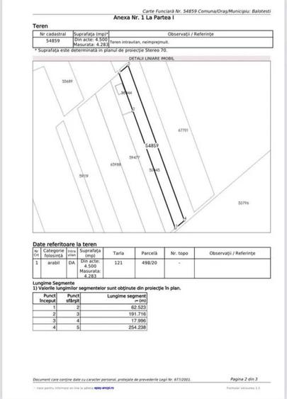 Teren Intravilan 2.200 mp | Balote?ti Str. Fabricii, Therme - 2