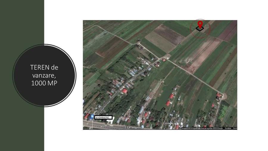 TARTASESTI Teren INTRAVILAN 1,500 MP - lot de casa - 2