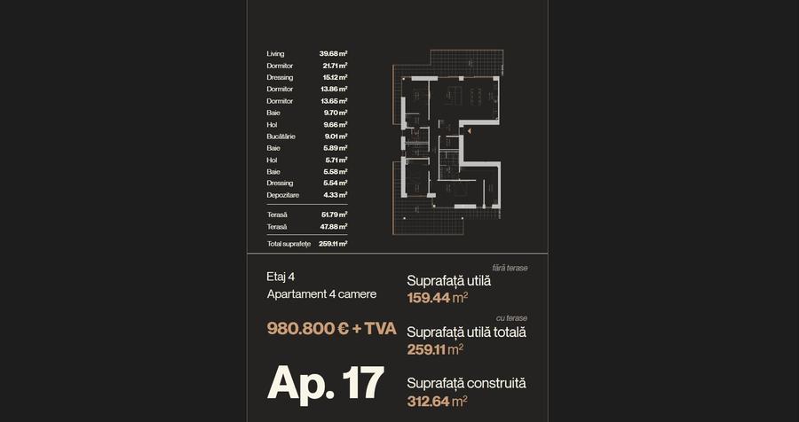 Penthouse Premium | 2 Terase Generoase | 4 Camere | Iancu Nicolae - 6