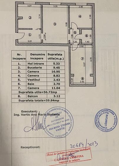 Apartament 3 camere, de vanzare direct de la proprietar, bloc monolit, 3 din 4, reabilitat complet - 3