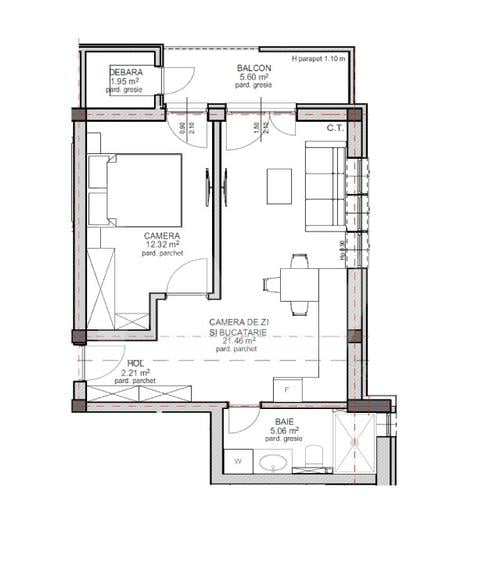 Apartament de vanzare in Sibiu - 2 camere - bloc nou, cu lift - 4