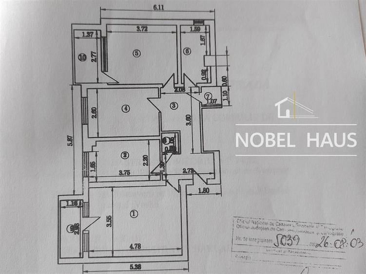 Apartament cu 3 camere decomandat în Sud