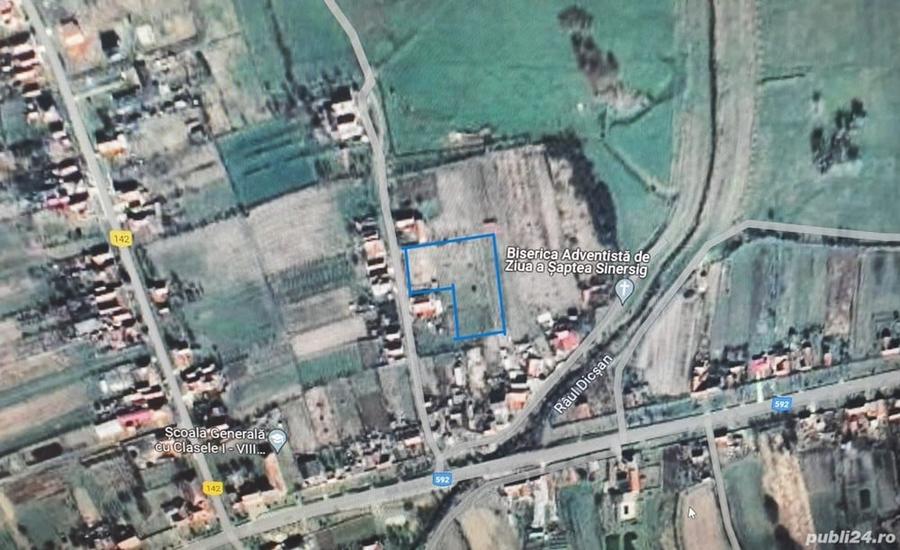 Teren de 2996 mp, în Sinersig