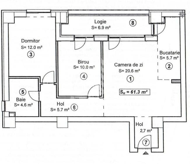 Apartament cu 3 camere City of Mara, centrala proprie, pr... - 14