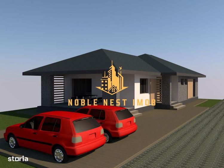 Casa parter 100 mp 4 camere proiect nou, Platou Prundu - 1