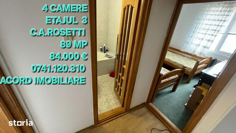 4 camere , etaj 3 ,C.A.Rosetti - 3