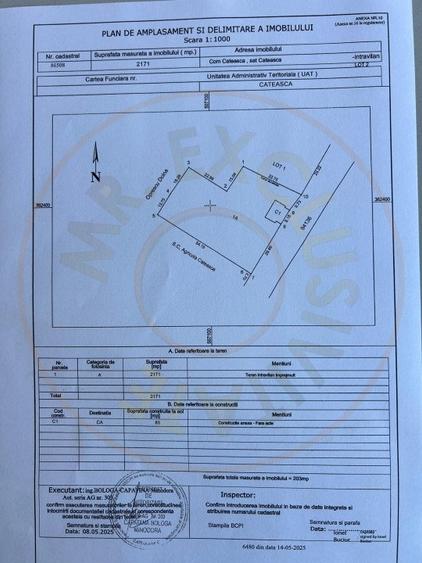 Teren intravilan 2171 mp Cateasca Arges, deschidere 49 ml - 3