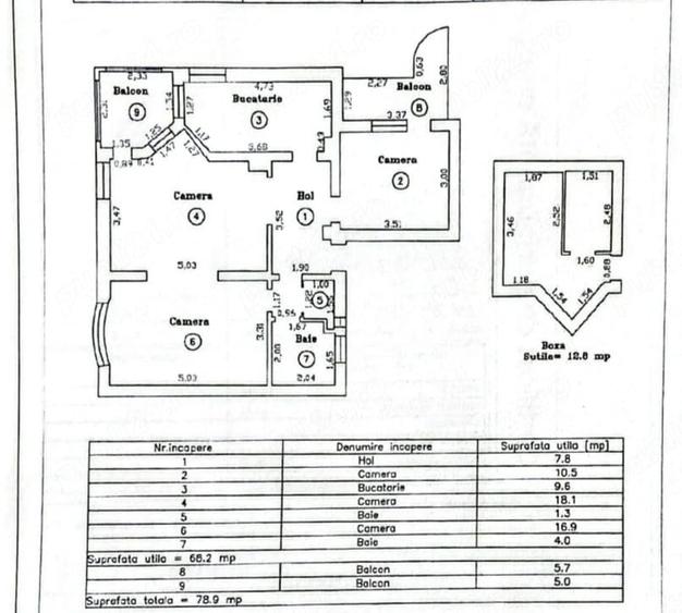 Garsoniera etaj 1 UMT balcon baie si bucatarie din constructie amenajata integral mobilata utilata - 20