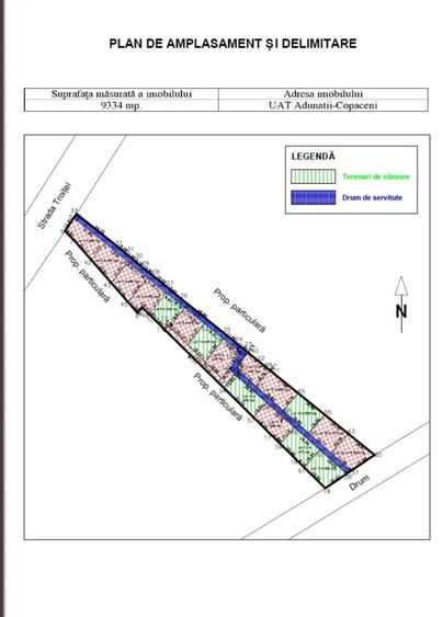 Teren Troitei 450 mp Adunatii Copaceni apropiere Bucuresti jud Giurgiu - 1
