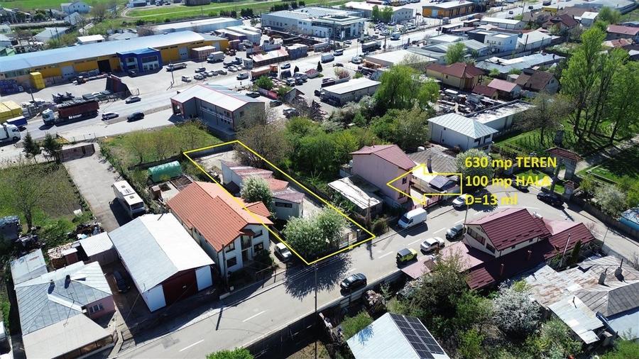 Hala 100 mp, teren 630 mp, D= 13 ml, zona E 85-oras - 3