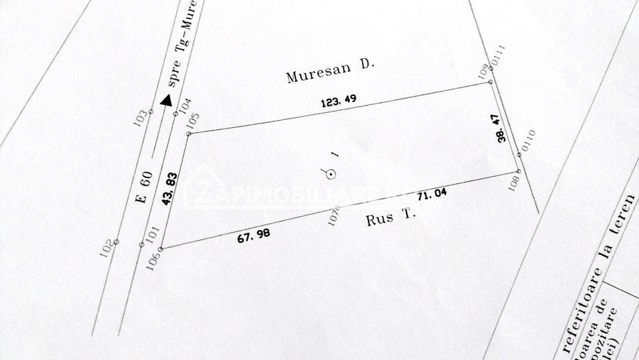 Teren 5800 mp,150m de Aeroport deschidere 58m la E60,20 euro - 4