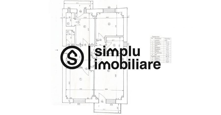 Apartament cu 3 camere decomandat, mobilat în Sărari
