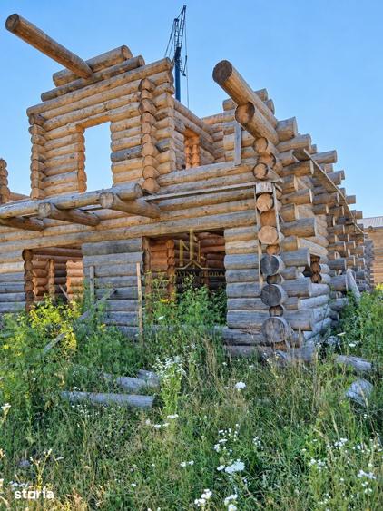 Casa din bu?teni in stadiu structural - zona Stramtura, Vama - 5