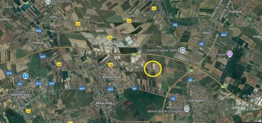 Teren intravilan Bolintin Deal, zona  industriala, Str. Rasaritului, 20.000 mp, - 4