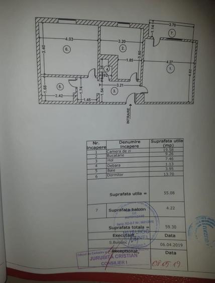 Apartament cu 2 camere, decomandat, 60mp - 1