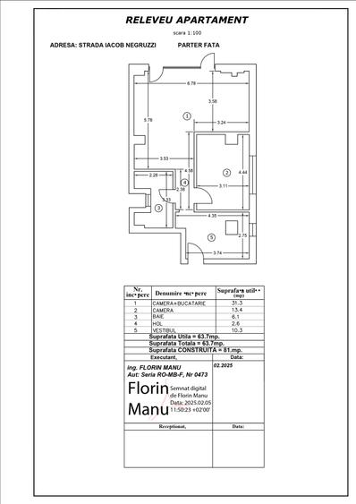 2 camere, Gara de Nord - 2