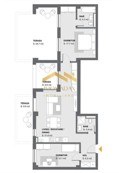 Aradului-Apartament 3 camere-Centrala Proprie - 19