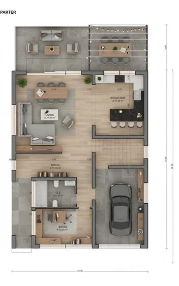 Casa Arhitectilor individuala 6 camere, garaj, teren 650 mp, Cartierul Arhitectilor, Calea Cisnadiei - 9