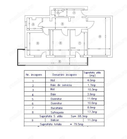 3 CAMERE // P-TA MIHAI VITEAZU //BALCON INCHIS - 1