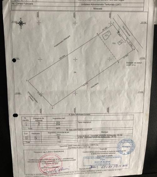 Mosoaia - casuta - Padurea Trivale - Teren intravilan - 11.275 mp/  4300 padure - 9