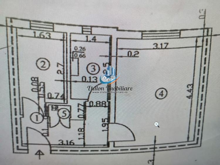 Garsoniera 27mp utili, etaj 3, fara balcon, Maratei Posta - 4