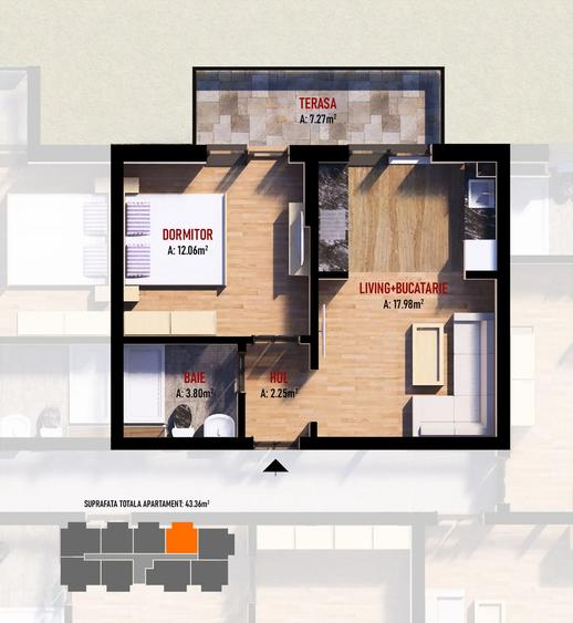 Dobroesti, apartamente tip studio, 2 si 3 camere, finisaje moderne - 5