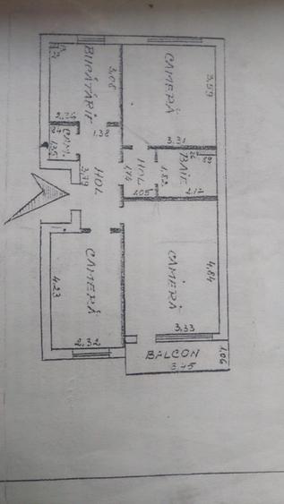Apartament cu 3 camere decomandat în Tătărași