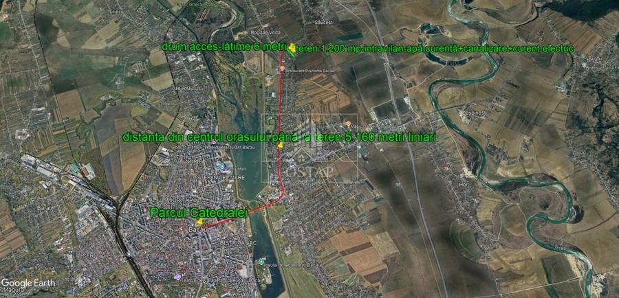 Teren Construcții intravilan de 1200 mp, în Săucești