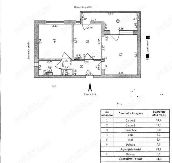 Apartament 2 camere decomandat Micro 18 - 7