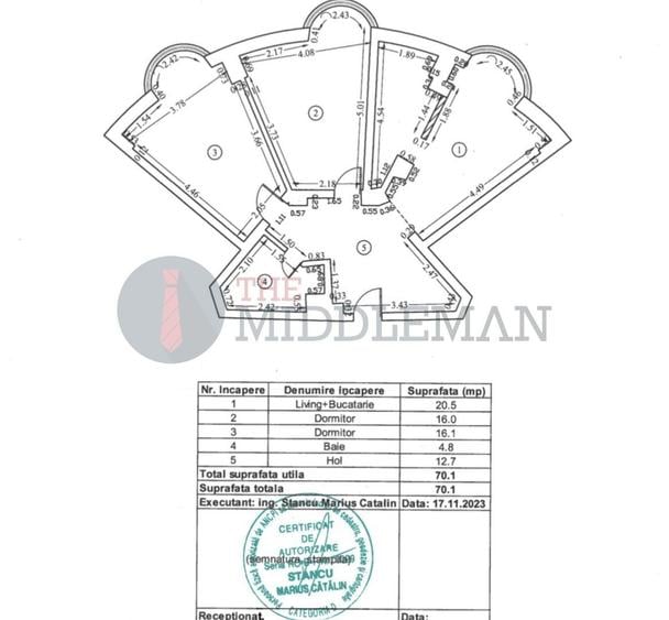 Apartament cu 3 camere - rond  ALBA IULIA - UNIRII - 8