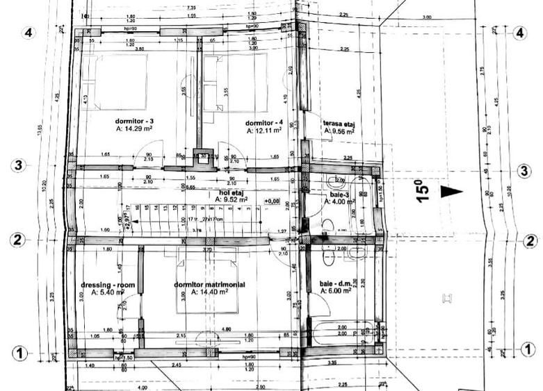 Braytim casa parter (3cam) + casa P+1E rosu (5cam) - teren 1942 mp - 19