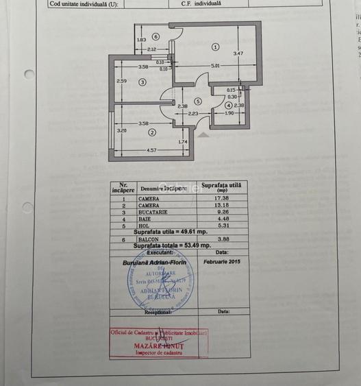 Vanzare Apartament 2 Camere Belsugului Centrala Proprie