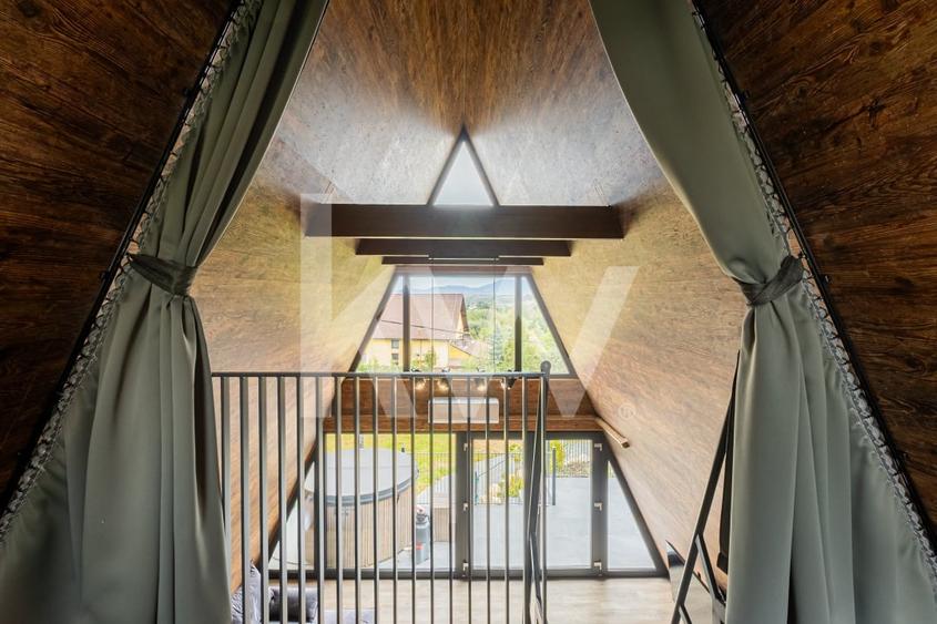 Afacere la cheie in inima naturii- Case smart A-Frame - 14