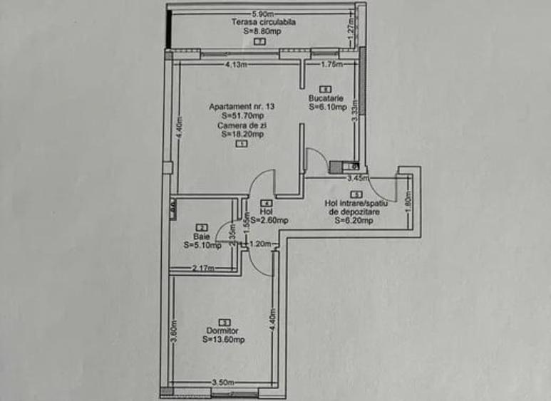 Apartament  2 camere  mobilat imobil  nou  zona Sigma Zorilor - 8