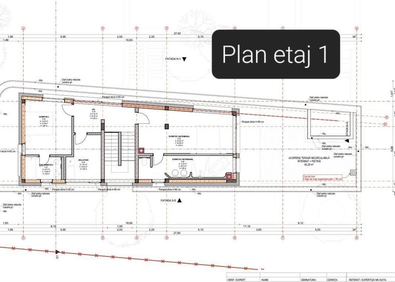 Teren 1000mp autorizat, casa D+P+1E 269mp, Proiect Piscina, Salicea - 4