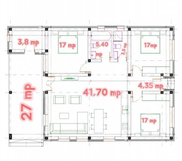 Casa de vanzare, 110 mp, teren 590 mp Zona Balta Blond - 1