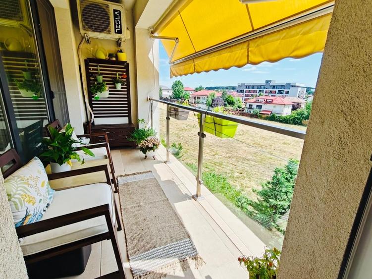 Apartament cu 2 camere semidecomandat, mobilat în Sisești