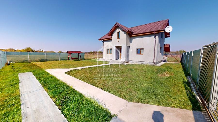 Casa individuala cu 3 camere, teren 572mp, mobilata, Cisnadie