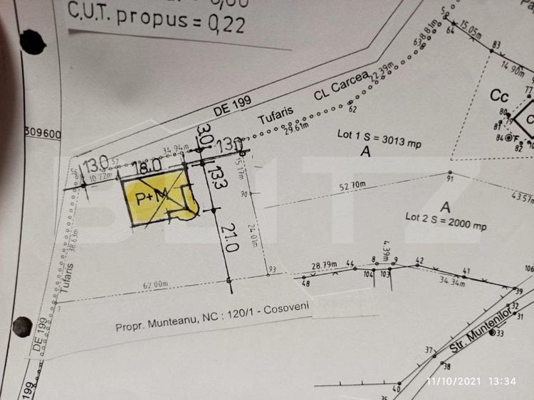 Teren intravilan de 2000 mp in Carcea, langa strada Muntenilor - 2