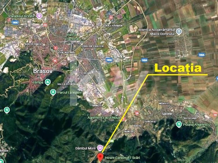 Teren pentru turism / complex vile la intrare in CANIONUL ȘAPTE SCĂRI - 3