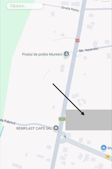 Teren intravilan 4310m2 Loc. Munteni deschidere 29m la E581 utilitati - 4