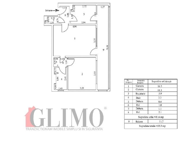 Apartament, 2 camere, la M-uri, langa Palatul Justitiei, strada Cosbuc - 8