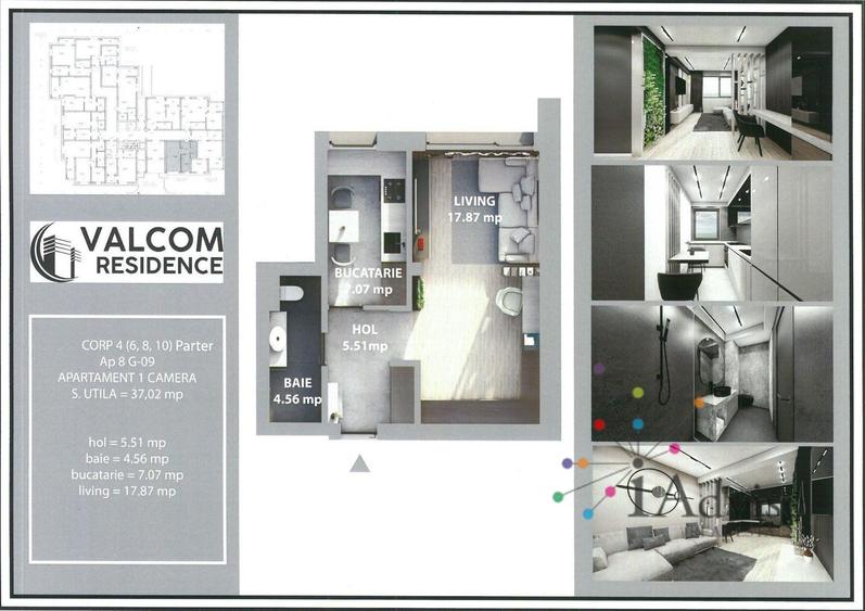 Valcom Residence Bartolomeu, Garsoniera, Comision 0% - 7