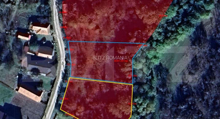 Investitie ! Teren intravilan construibil 1000 mp, front 2