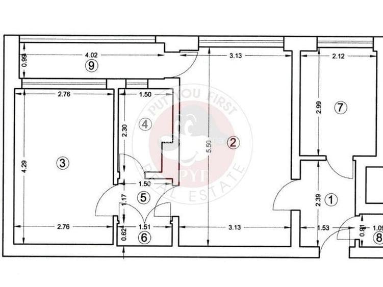 Apartament 2 camere de vanzare Veteranilor