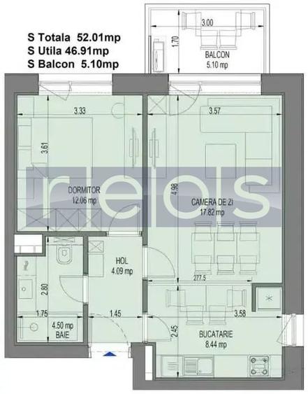 VANZARE 2 CAMERE | NUSCO | 52MP | FAZA 2 | VEDERE PARC | LOC PARCARE - 8