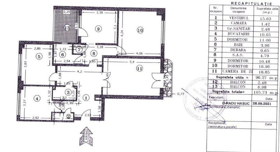 Vanzare apartament 4 camere | Unirii 	?n7?ni | 105mp utili | etaj 1|8 | vedere l - 32