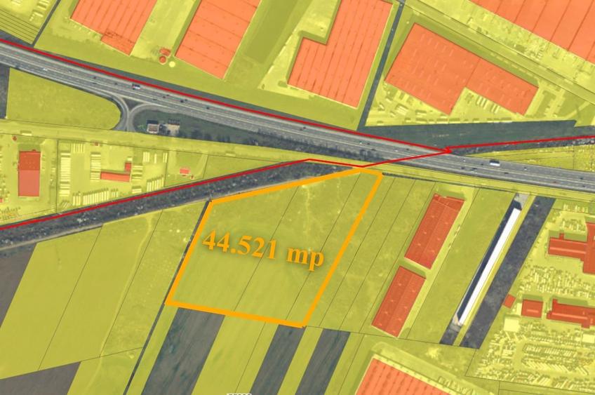 Teren industrial premium – A1 București–Pitești - 4,5 ha - 3