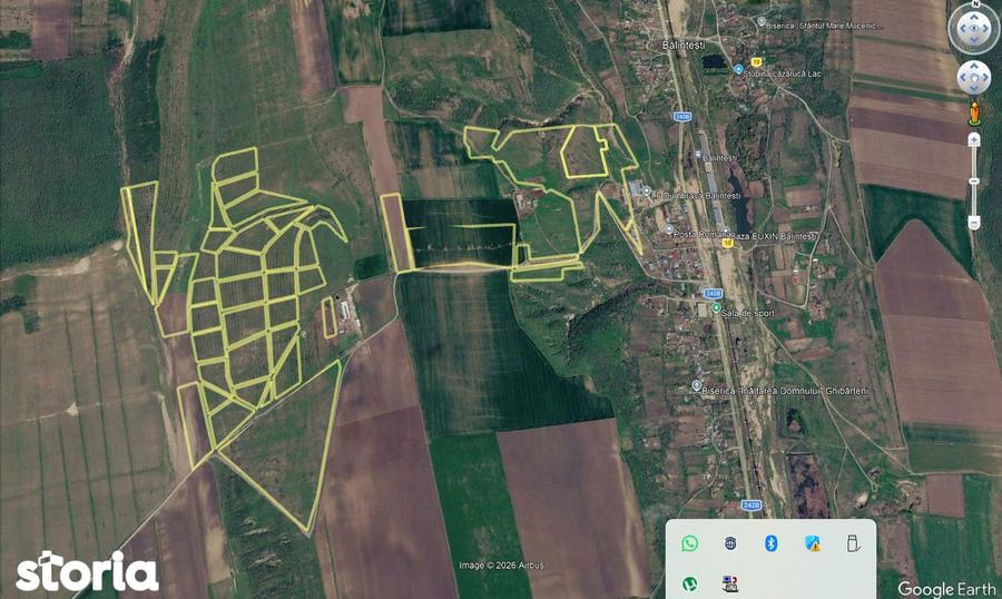 Vandt teren Balintetsi Galati 70 ha parc fotovoltaic/eolian - 1